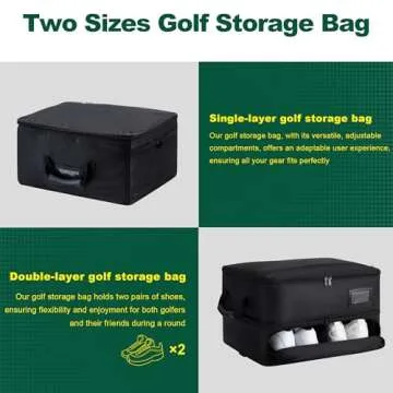 HIMAL2 Layer Golf Trunk Organizer for Car Storage