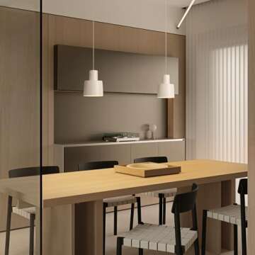 Aisilan Pendant Light Fixtures Modern LED Mini Pendant Chandeliers, Dimmable Kitchen Island Lighting Over Table White Hanging Light Fixture Spot Light for Dinging Room Living Room Bedside 9W 3000K