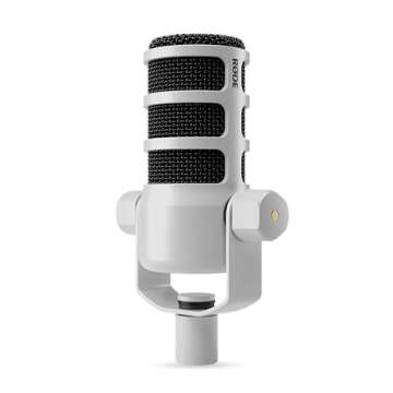 Rode PodMic Cardioid Dynamic Broadcast Microphone - White