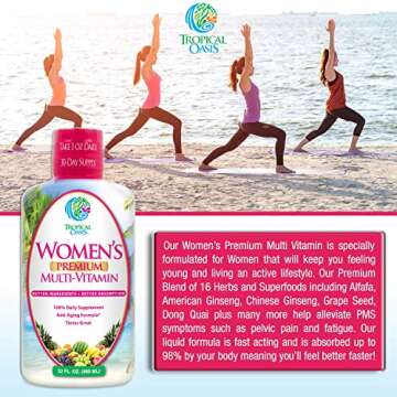 Premium Liquid Multivitamin for Women | 100+ Nutrients & 98% Absorption