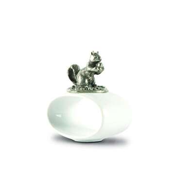 Vagabond House Pewter Squirrel Napkin Ring - Elegant Dining