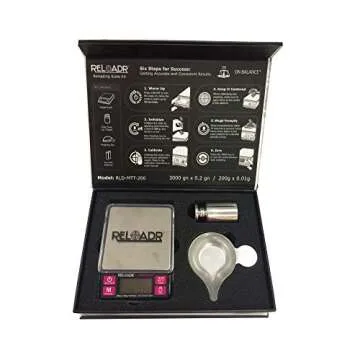 Truweigh Marksman Digital Reloading Scale - (100g x 0.005g - Black) - Digital Milligram Scale - Powder Scale for Reloading - Ammo Scale - Reloading Equipment Scale - Grain Scale - Precision Scale