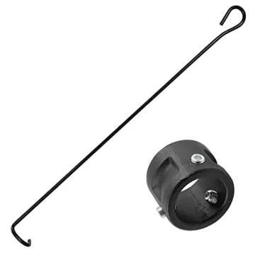 C5G1216 Adjustable Cushioned 5th Wheel to Gooseneck Adapter 12"-16" for RV Camper Trailer, Fifth Wheel to Gooseneck Coupler Towing Adapter