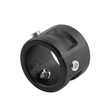 C5G1216 Adjustable Cushioned 5th Wheel to Gooseneck Adapter 12"-16" for RV Camper Trailer, Fifth Wheel to Gooseneck Coupler Towing Adapter