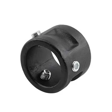 C5G1216 Adjustable Cushioned 5th Wheel to Gooseneck Adapter 12"-16" for RV Camper Trailer, Fifth Wheel to Gooseneck Coupler Towing Adapter