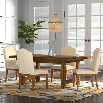 Stylish Wood Bead Pendant Chandelier with LED Bulbs