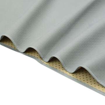 Splat Mat for Under High Chair/Arts/Crafts by CLCROBD, 51" Baby Anti-Slip Food Splash and Spill Mat for Eating Mess, Waterproof Floor Protector and Table Cloth (Gray)