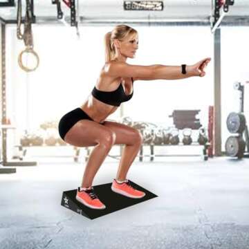 Squat Wedge by SEWD – Slant Board for Heel Elevated Squat, Knees Over Toes, Deadlifts – Ideal Squat Wedge Block for Home Gym and Personal Trainers.