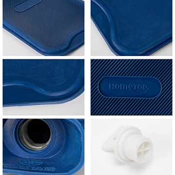 HomeTop Classic Rubber Hot Water Bottle - Warm Comfort