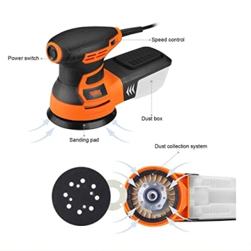 5-Inch Random Orbit Sander with Dust Collection System