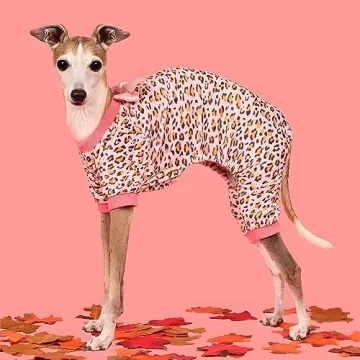 Fitwarm Leopard Dog Pajamas for Cozy Pet Comfort