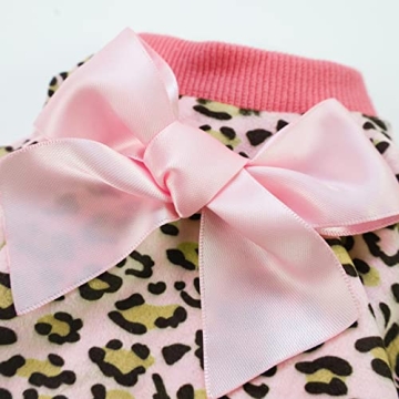 Fitwarm Leopard Dog Pajamas for Cozy Pet Comfort