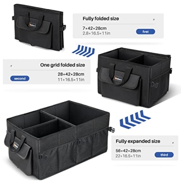 AstroAI Durable Collapsible Car Trunk Organizer for Vehicles