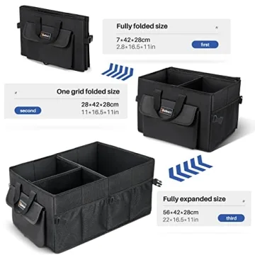 AstroAI Durable Collapsible Car Trunk Organizer for Vehicles
