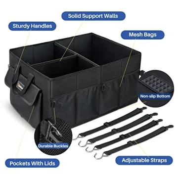 AstroAI Durable Collapsible Car Trunk Organizer for Vehicles
