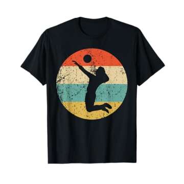 Volleyball Shirt - Vintage Retro Volleyball Player T-Shirt T-Shirt