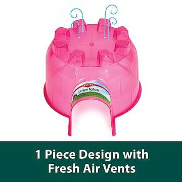 Kaytee Igloo Hideout for Small Animals - Colorful & Durable