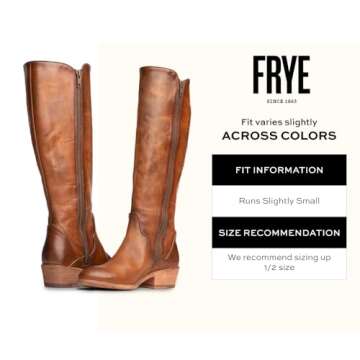 Frye Carson Piping Tall Boots - Women's Antiqued Leather Knee-High Boots