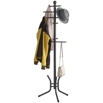 Wisdom Star Freestanding Coat Rack with 12 Hooks