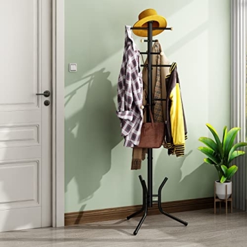Wisdom Star Freestanding Coat Rack with 12 Hooks
