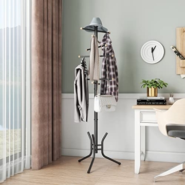 Wisdom Star Freestanding Coat Rack with 12 Hooks