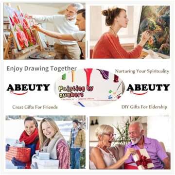 ABEUTY DIY Paint by Numbers Seaside Lighthouse Kit