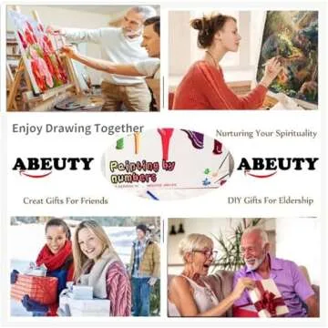 ABEUTY DIY Paint by Numbers Seaside Lighthouse Kit