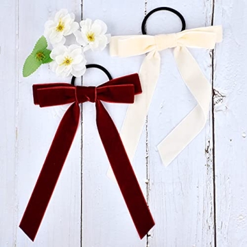 Velvet Hair Scrunchies Rabbit Ear Design 10 Colors