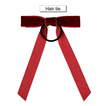 Velvet Hair Scrunchies Rabbit Ear Design 10 Colors