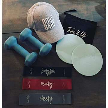 Tone It Up Slide ‘N Sculpt Discs I Exercise Sliders for Full-Body, Core, Abs & Floor Exercises for Home Workouts or Travel | Reversible for Hard Floor & Carpet (2-Pack) Blue