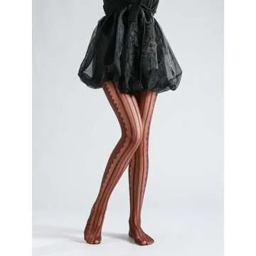 Sahabowi Lace Jacquard Tights – Stylish High Waist Legwear