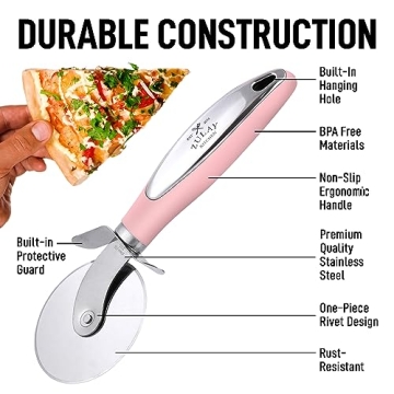 Zulay Kitchen Premium Pizza Cutter - Effortless Slicing