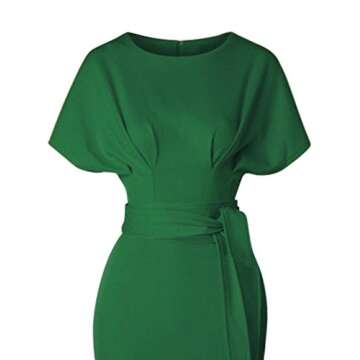 GownTown Vintage Fitted Office Pencil Dress for Women