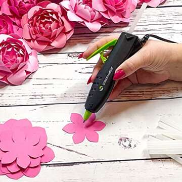 Surebonder GP-100F Ergonomic Detail Tip Mini-Size Hot Glue Pen for Precision Crafting and Repairs, 1...