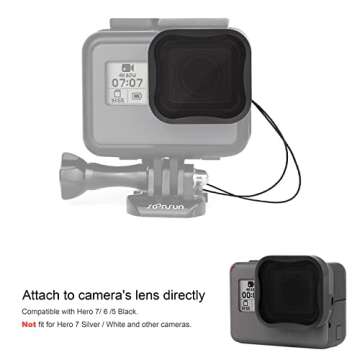 SOONSUN 4-Pack Lens Filter CPL ND8 ND16 ND32 Filter for GoPro Hero 5 6 7 Black, Neutral Density and ...