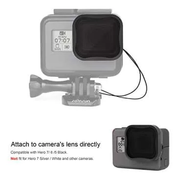 SOONSUN 4-Pack Lens Filter Kit: CPL ND8 ND16 ND32 for GoPro Hero 5 6 7 Black