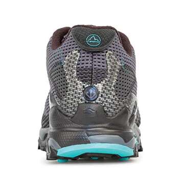 La Sportiva Womens Wildcat 2.0 GTX Trail Running Shoes, Carbon/Aqua, 6.5