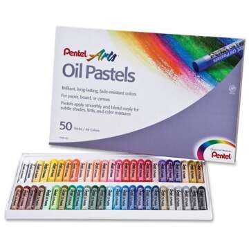 Oil Pastel Set With Carrying Case,45-Color Set, Assorted, 50/Set