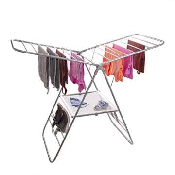 BINO Gullwing Steel Drying Rack - Foldable, Sturdy, Space Saving