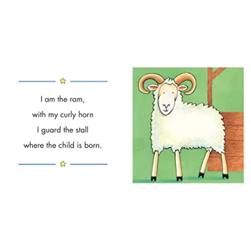 Engaging Christmas in the Manger Board Book for Toddlers