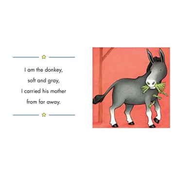 Engaging Christmas in the Manger Board Book for Toddlers