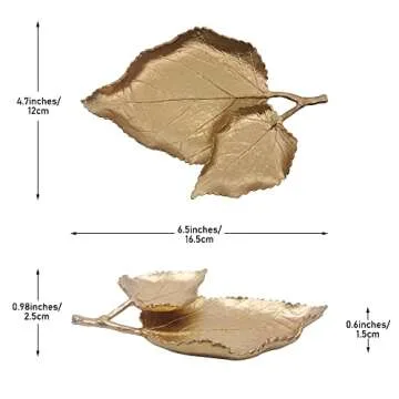 Elegant Jewelry Dish - Leaf Shaped Organizer for All Gifts