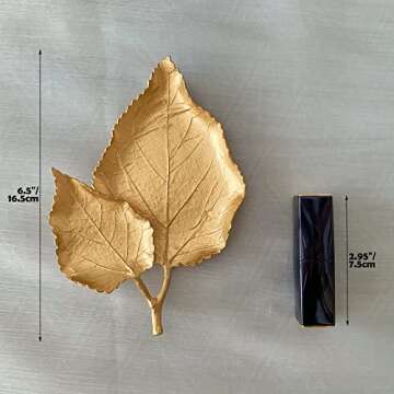 Elegant Jewelry Dish - Leaf Shaped Organizer for All Gifts