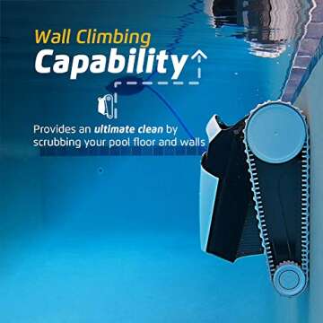 Dolphin Explorer E20 Automatic Robotic Pool Vacuum Cleaner, Wall Climbing, Active Scrubber Brush for...