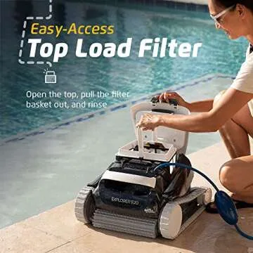 Dolphin Explorer E20 Robotic Pool Vacuum Cleaner - Ultimate Cleaning Efficiency!