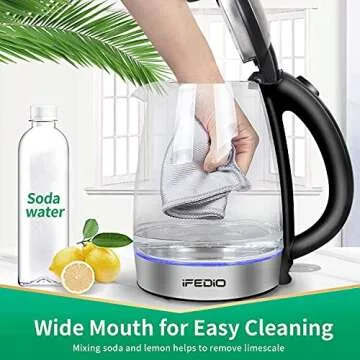Stylish iFedio Electric Kettle 1.7L for Home Brewing