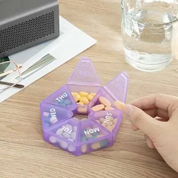 Extra Large Weekly Pill Organizer for Vitamins & Pills