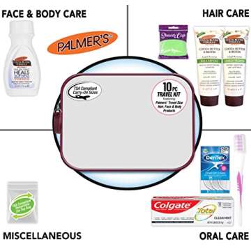 Convenience Kits International Women's Multicultural 10 PC Grooming/Hygiene Travel Kit