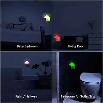 Charming iBetterLife Mushroom Night Light - Color Changing Warm Glow