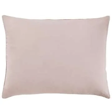 Amazon Brand – Rivet Modern Velvet Duvet Cover and Sham Set - Full or Queen, Blush